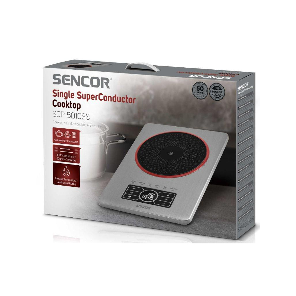 Настільна плита Sencor SCP5010SS - фото 7 Настільна плита Sencor SCP5010SS - фото 7