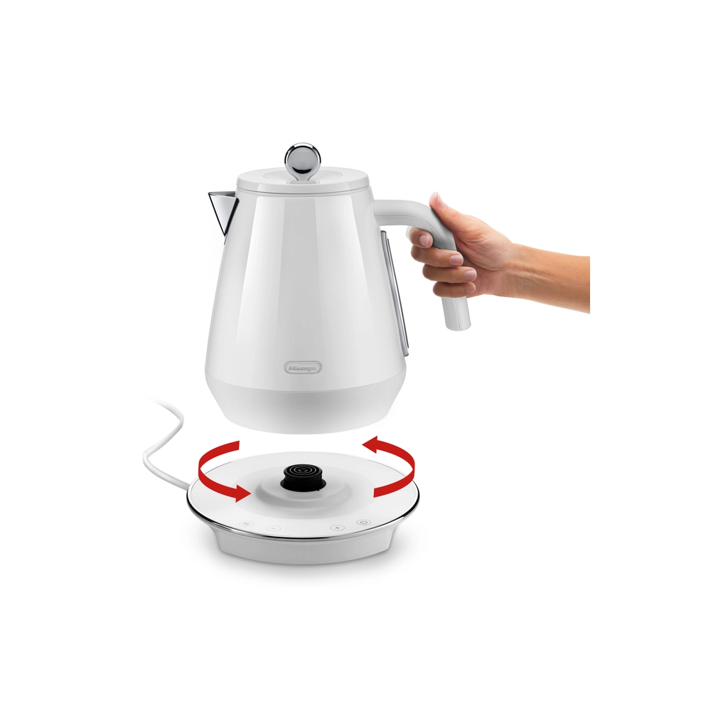 Електрочайник DeLonghi KBY 2011 W (KBY2011W) - фото 5 Електрочайник DeLonghi KBY 2011 W (KBY2011W) - фото 5