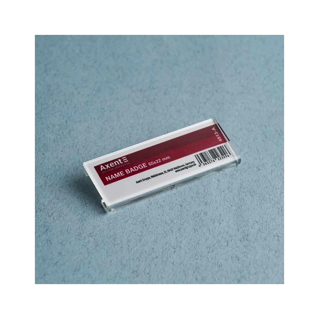 Бейдж Axent акриловий на магніті 4513 (65х22 мм) (4513-A) - фото 2 Бейдж Axent акриловий на магніті 4513 (65х22 мм) (4513-A) - фото 2