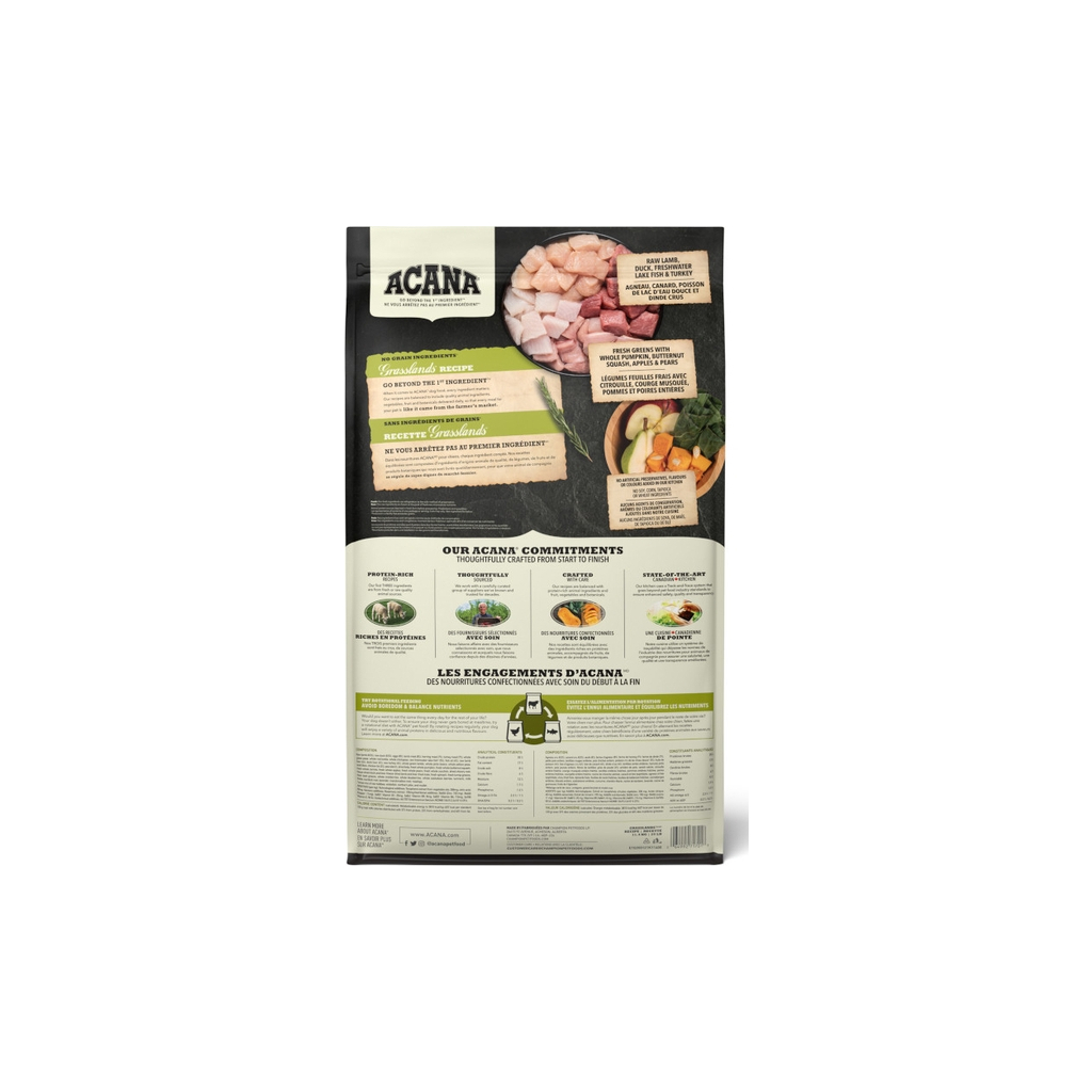 Сухий корм для собак ACANA Grasslands 11.4 кг (0064992542115) - фото 2 Сухий корм для собак ACANA Grasslands 11.4 кг (0064992542115) - фото 2