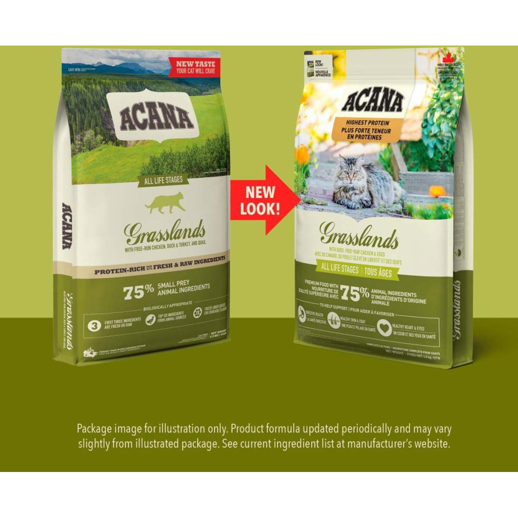 Сухий корм для кішок ACANA Grasslands 4.5 кг (0064992714727) - фото 3 Сухий корм для кішок ACANA Grasslands 4.5 кг (0064992714727) - фото 3