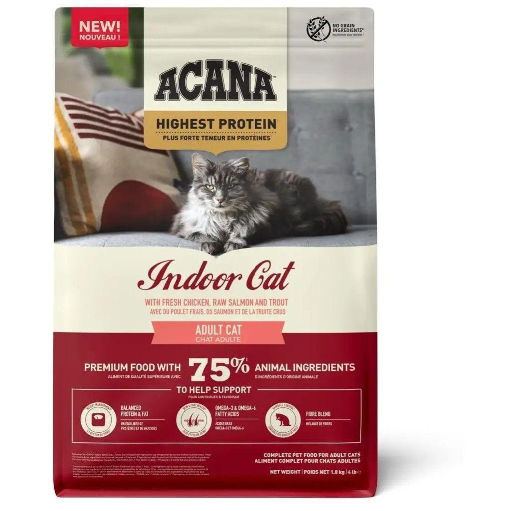 Сухий корм для кішок ACANA Highest Protein Indoor 1.8 кг (0064992723972) Сухий корм для кішок ACANA Highest Protein Indoor 1.8 кг (0064992723972)