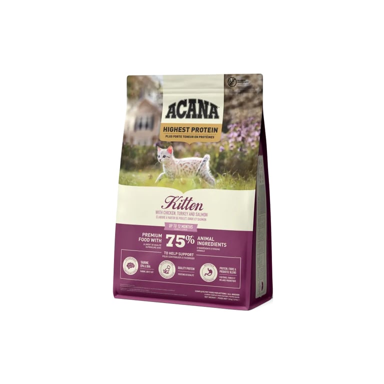 Сухий корм для кішок ACANA Highest Protein Kitten Recipe 1.8 кг (0064992723255) - фото 3