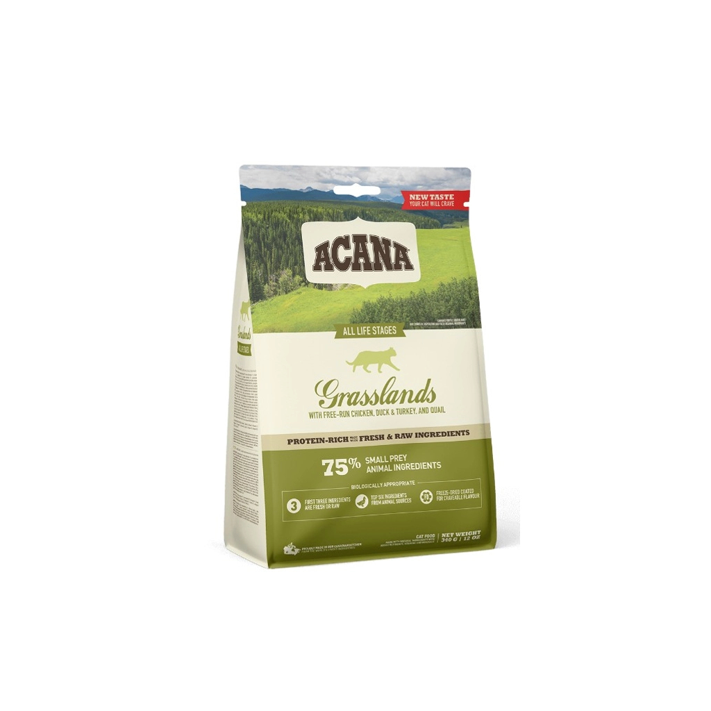 Сухий корм для кішок ACANA Grasslands 340 г (0064992714697) - фото 1 Сухий корм для кішок ACANA Grasslands 340 г (0064992714697) - фото 1