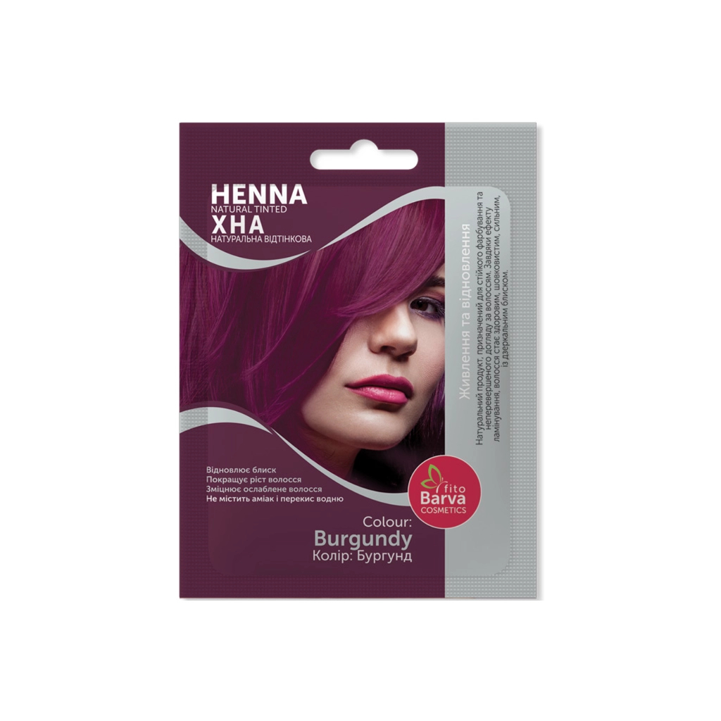 Хна Fito Barva Henna Natural Tinted Відтінкова Бургунд 25 г (8908011049723) - фото 1 Хна Fito Barva Henna Natural Tinted Відтінкова Бургунд 25 г (8908011049723) - фото 1