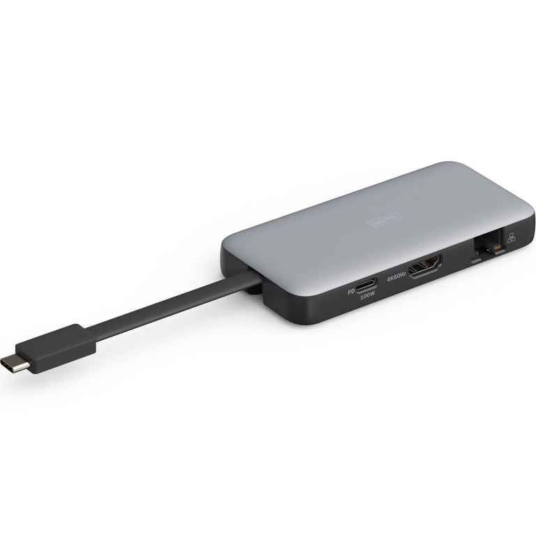 Порт-реплікатор Digitus USB-C > HDMI/2xUSB-A/USB-C/SD/MicroSD/RJ54, Travel (DA-70916) - фото 1