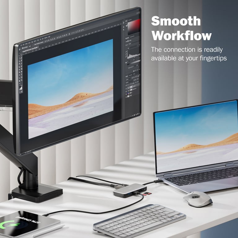 Порт-реплікатор Digitus USB-C > HDMI/2xUSB-A/USB-C/SD/MicroSD/RJ54, Travel (DA-70916) - фото 10
