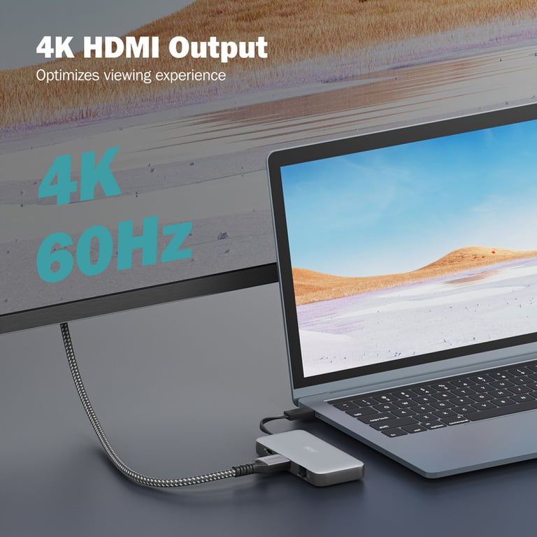 Порт-реплікатор Digitus USB-C > HDMI/2xUSB-A/USB-C/SD/MicroSD/RJ54, Travel (DA-70916) - фото 7