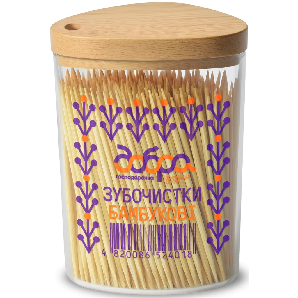 Зубочистки Добра Господарочка Бамбукові Колекція Вибійка 350 шт. (4820086524018) - фото 1 Зубочистки Добра Господарочка Бамбукові Колекція Вибійка 350 шт. (4820086524018) - фото 1