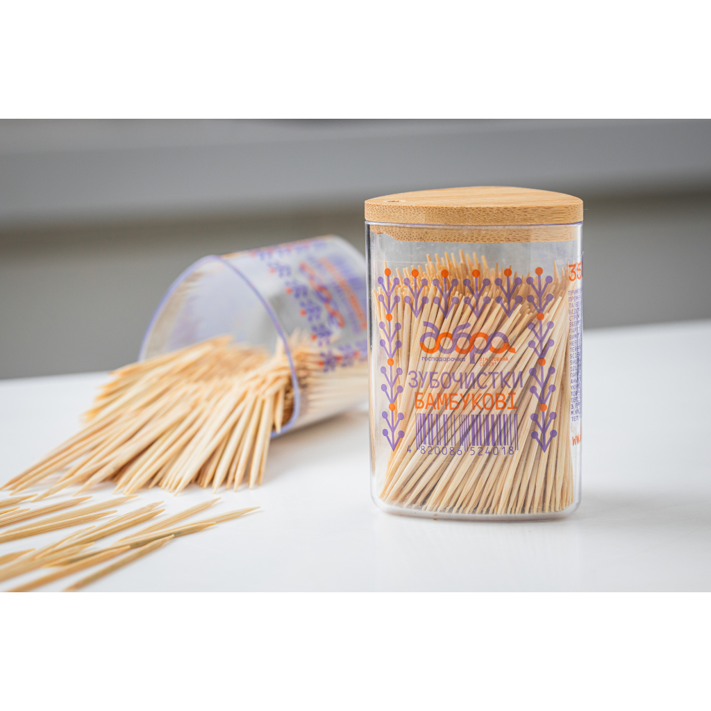 Зубочистки Добра Господарочка Бамбукові Колекція Вибійка 350 шт. (4820086524018) - фото 2 Зубочистки Добра Господарочка Бамбукові Колекція Вибійка 350 шт. (4820086524018) - фото 2