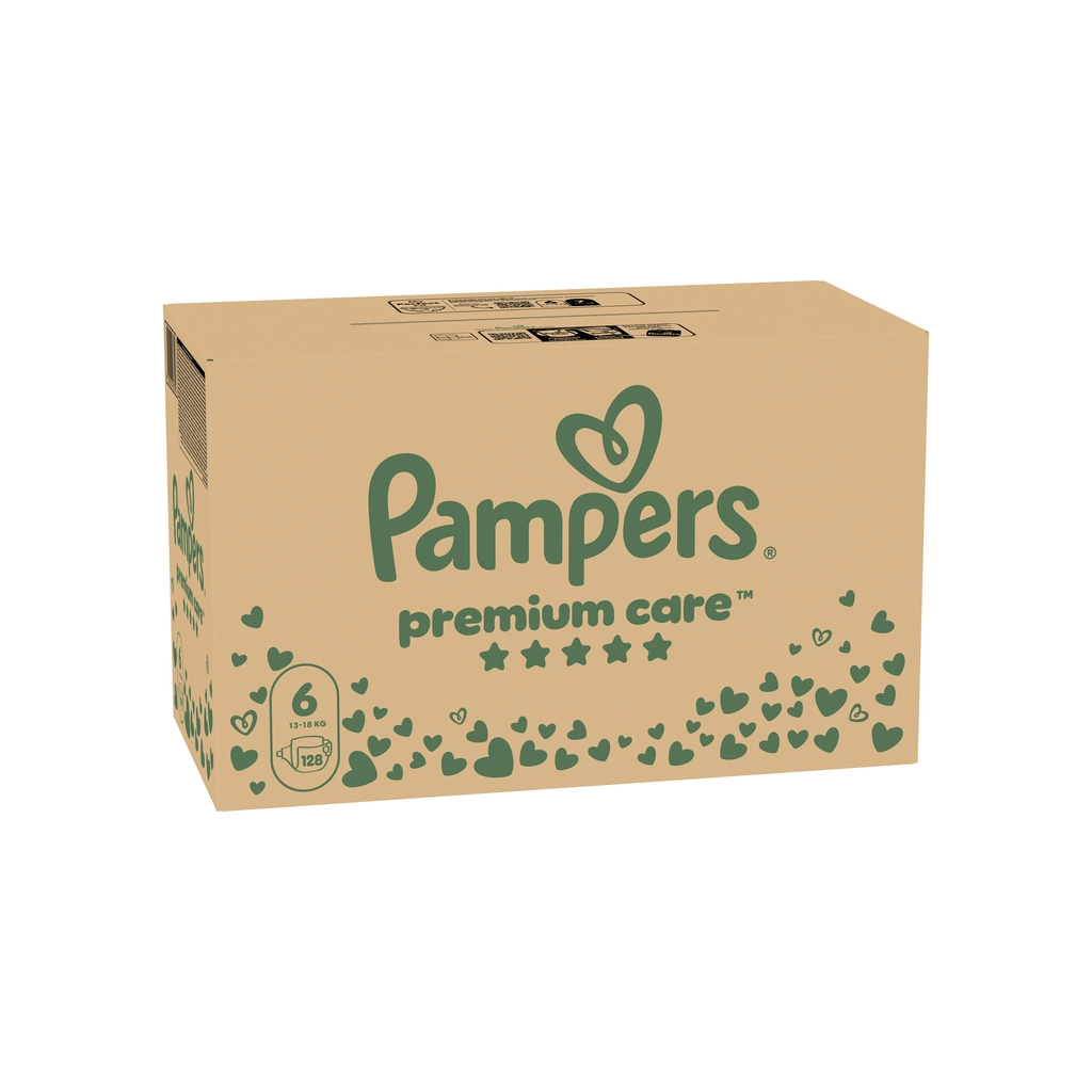Підгузки Pampers Premium Care Розмір 6 (13-18 кг) 128 шт (8700216423700) - фото 2 Підгузки Pampers Premium Care Розмір 6 (13-18 кг) 128 шт (8700216423700) - фото 2