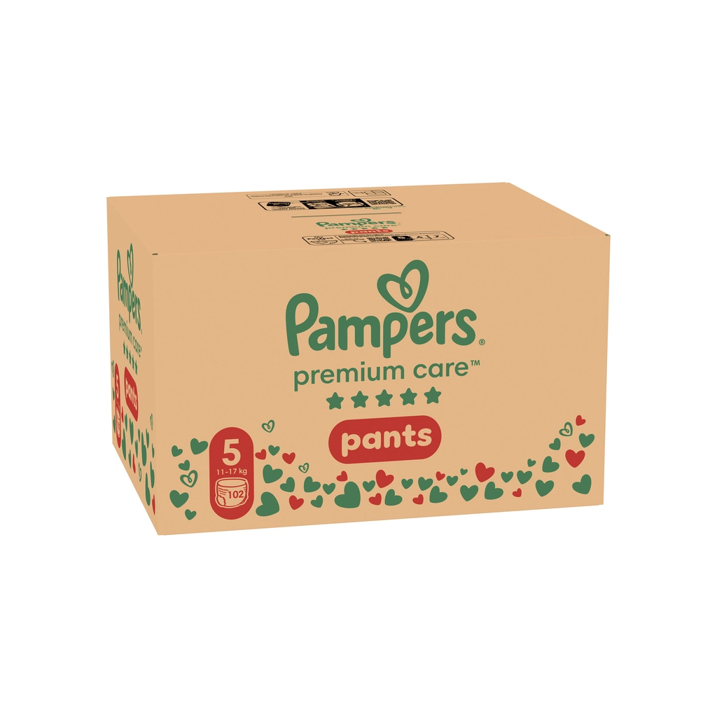 Підгузки Pampers Premium Care Pants Junior Розмір 5 (12-17 кг) 102 шт (8700216829380) - фото 2 Підгузки Pampers Premium Care Pants Junior Розмір 5 (12-17 кг) 102 шт (8700216829380) - фото 2