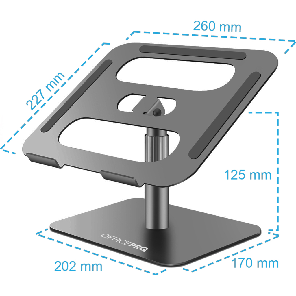 Підставка до ноутбука OfficePro LS956G Aluminum alloy Gray (LS956G) - фото 9 Підставка до ноутбука OfficePro LS956G Aluminum alloy Gray (LS956G) - фото 9