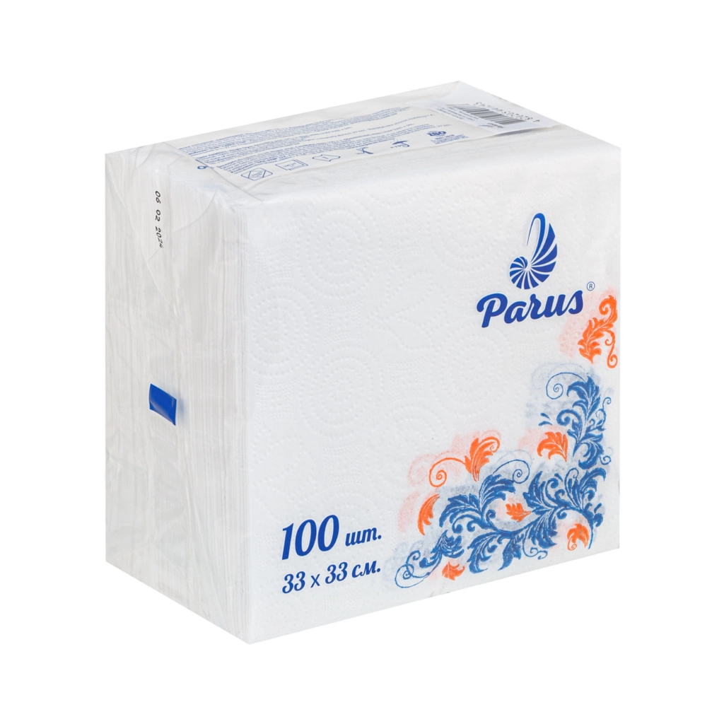 Серветки столові Parus 1 шар 33х33 см 100 шт. (4820205440243) - фото 1