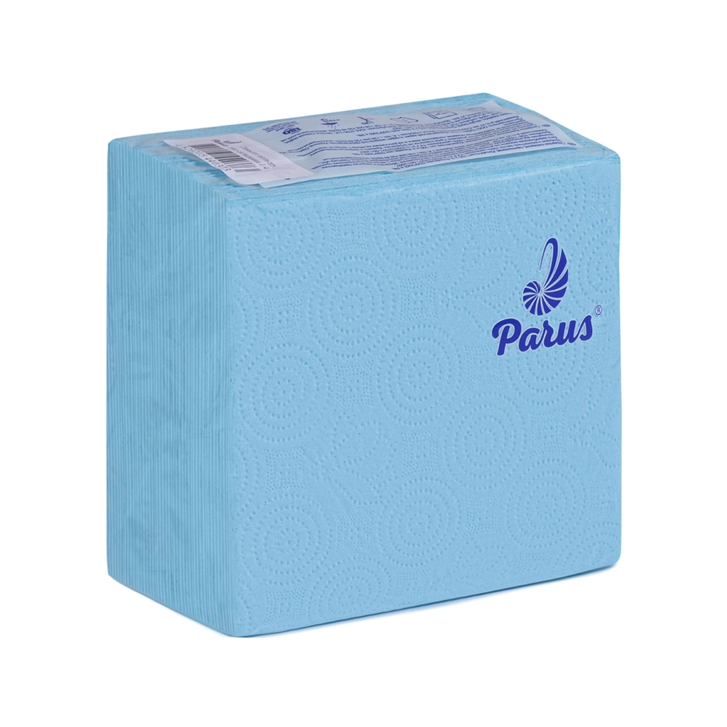 Серветки столові Parus 1 шар 33х33 см Сині 100 шт. (4820205440373) - фото 1 Серветки столові Parus 1 шар 33х33 см Сині 100 шт. (4820205440373) - фото 1