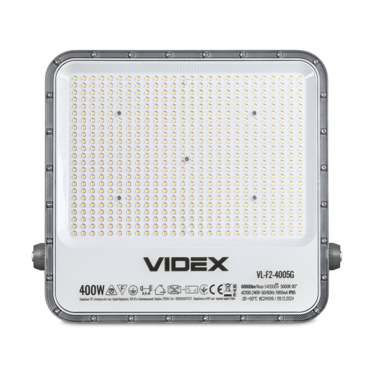 Прожектор Videx LED PREMIUM F2 400W 5000K 220V (VL-F2-4005G) - фото 2