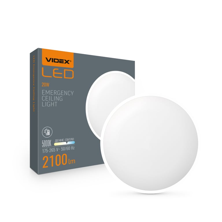 Світильник Videx LED аварійний накладний  20W 5000K 220V (VL-CLR-EM200-2) - фото 7