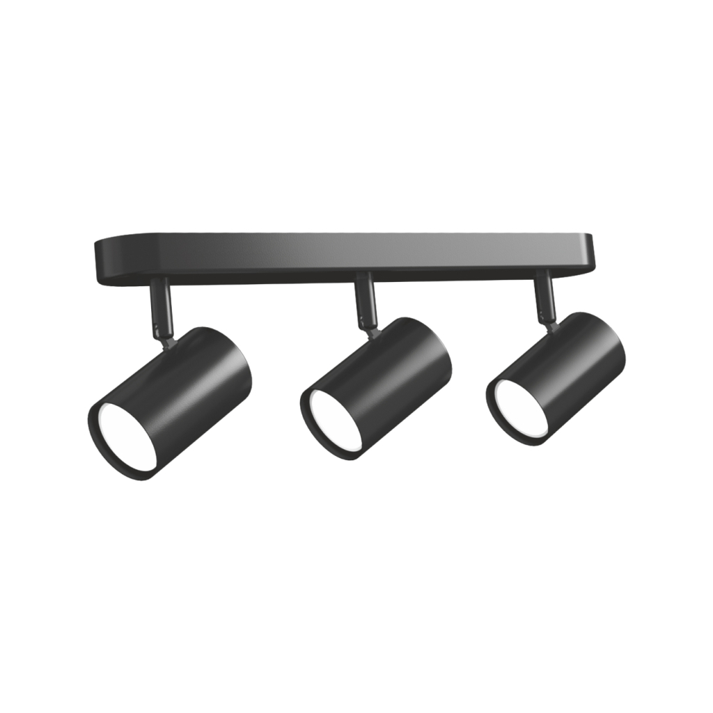 Світильник точковий Videx під лампу 3xGU10 накладний поворотний (VL-SPF05B-WFB) Світильник точковий Videx під лампу 3xGU10 накладний поворотний (VL-SPF05B-WFB)