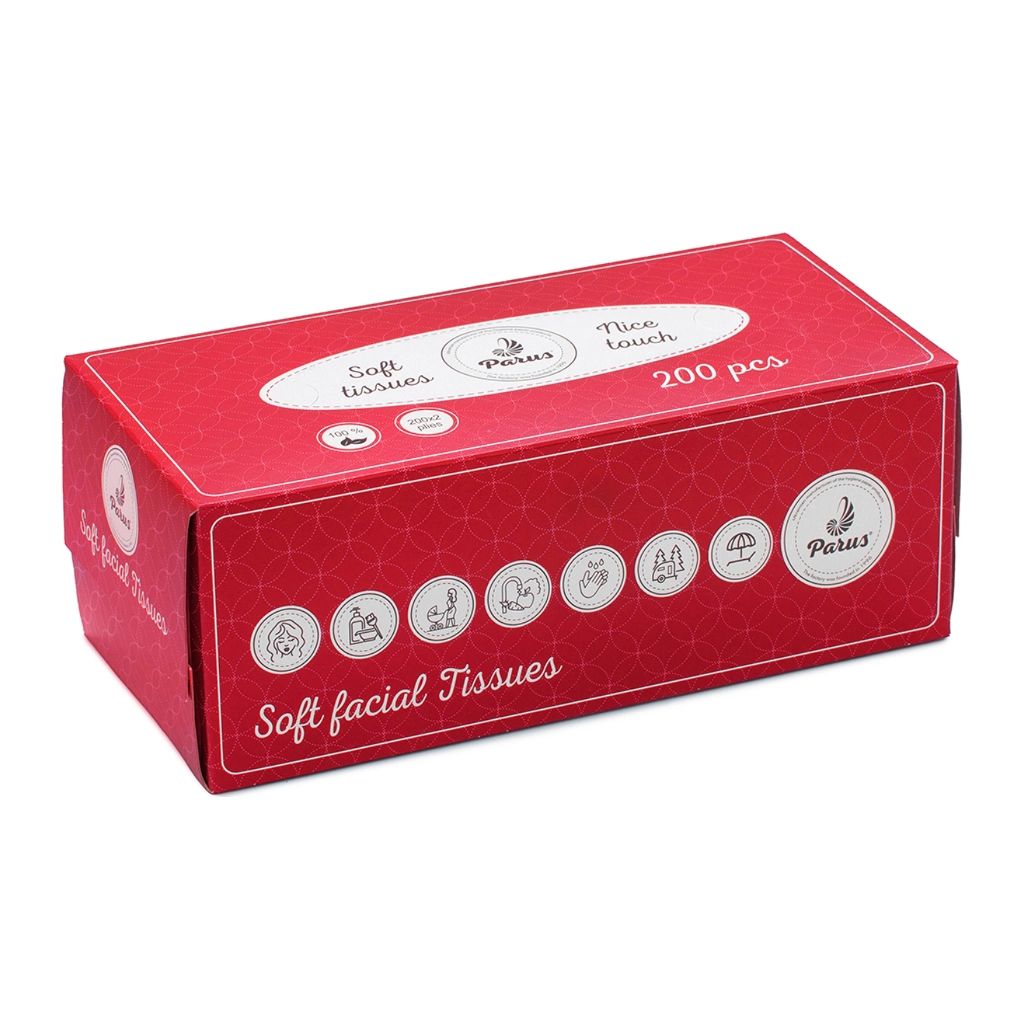Серветки косметичні Parus 2 шари 200 шт. (4820205440229) - фото 1 Серветки косметичні Parus 2 шари 200 шт. (4820205440229) - фото 1