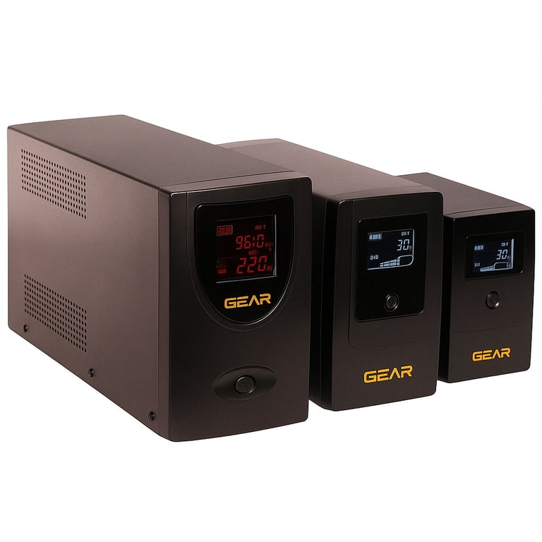 Пристрій безперебійного живлення GEAR GU-600PLCD - фото 4