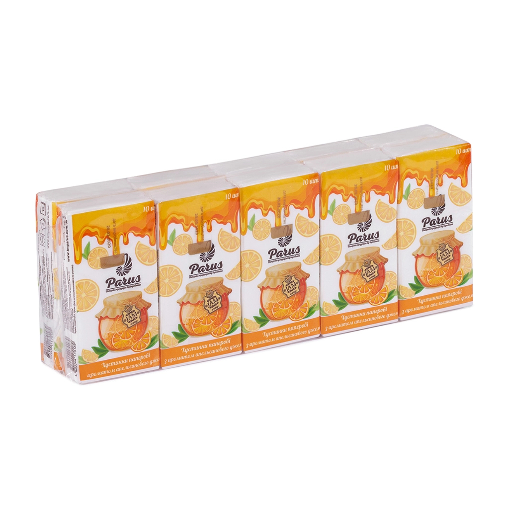 Серветки косметичні Parus Абрикос 2 шари 10 шт. х 10 пачок (4820044170189) - фото 1 Серветки косметичні Parus Абрикос 2 шари 10 шт. х 10 пачок (4820044170189) - фото 1