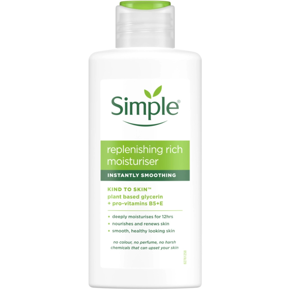Крем для обличчя Simple Відновлювальний Для глибокого зволоження та розгладження 125 мл (5011451103948) Крем для обличчя Simple Відновлювальний Для глибокого зволоження та розгладження 125 мл (5011451103948)