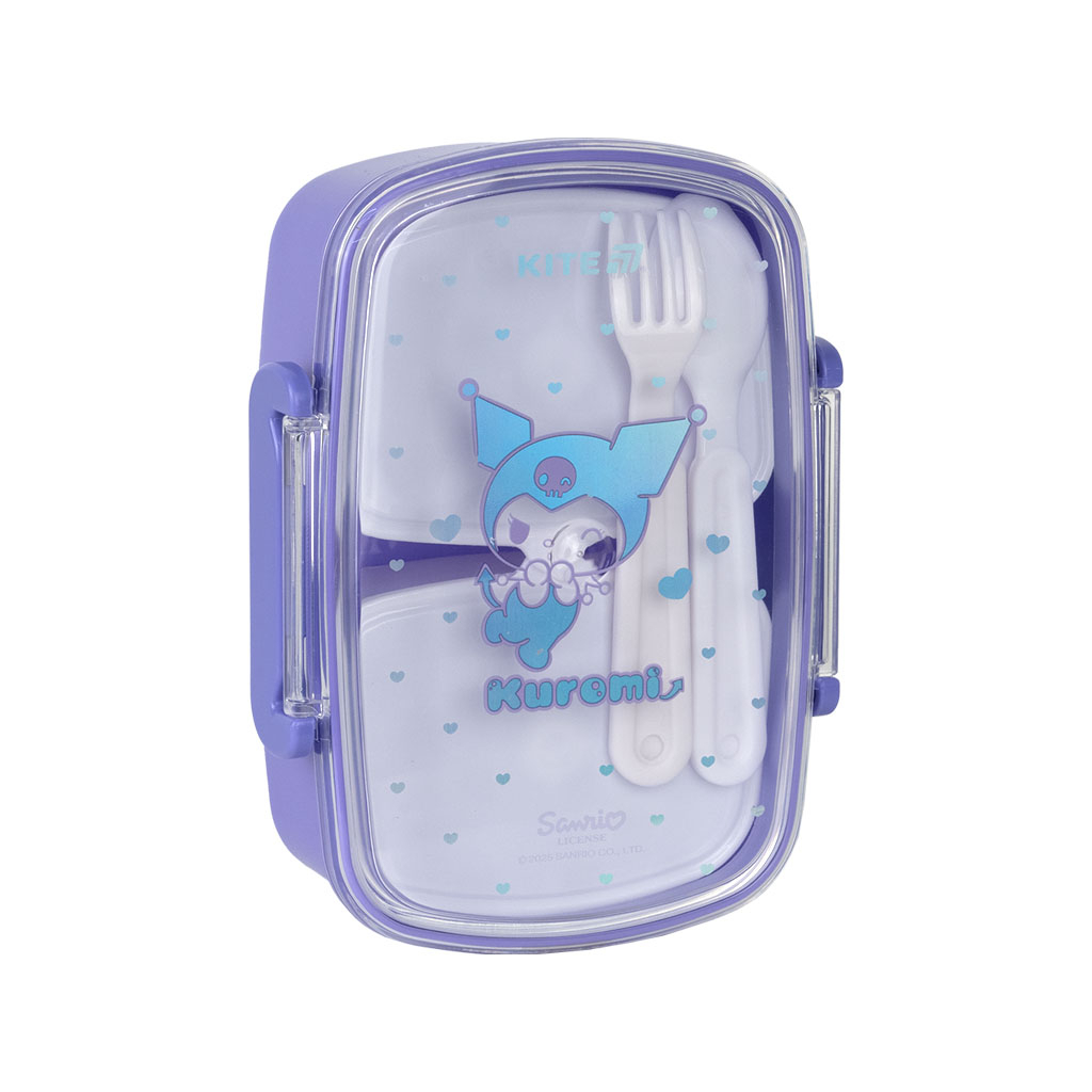 Ланч-бокс дитячий Kite Kuromi з наповненням 750 мл (HK25-181) Ланч-бокс дитячий Kite Kuromi з наповненням 750 мл (HK25-181)