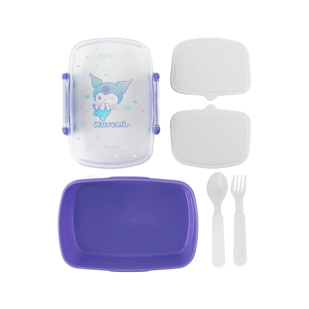 Ланч-бокс дитячий Kite Kuromi з наповненням 750 мл (HK25-181) - фото 6 Ланч-бокс дитячий Kite Kuromi з наповненням 750 мл (HK25-181) - фото 6