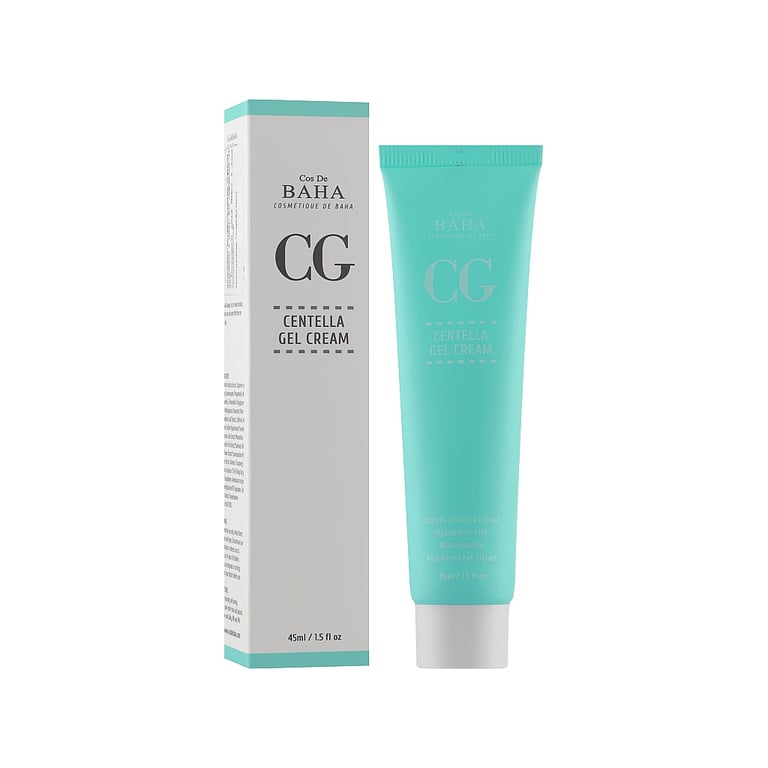 Крем для обличчя Cos De BAHA Centella Gel Cream Відновлювальний з центелою 45 мл (8809240318430) - фото 2