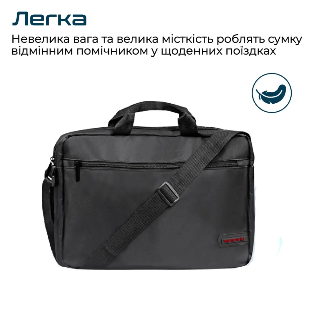 Сумка для ноутбука Promate 15.6" Gear-MB black (gear-mb.black) - фото 2 Сумка для ноутбука Promate 15.6" Gear-MB black (gear-mb.black) - фото 2