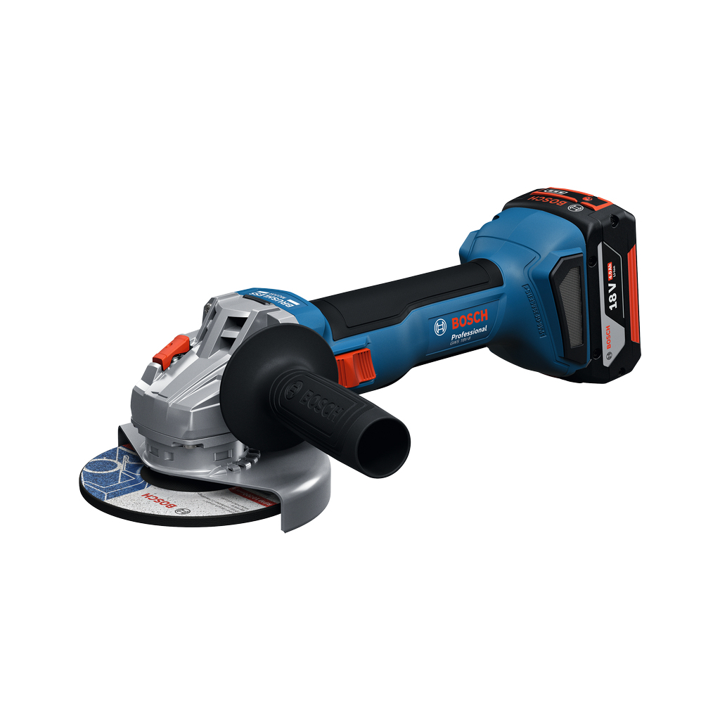 Шліфувальна машина Bosch GWS 18V-8 125мм, 18В, 2x4Ah, 0-11000об/хв, 1.7кг, кейс (0.601.9N9.020) - фото 2 Шліфувальна машина Bosch GWS 18V-8 125мм, 18В, 2x4Ah, 0-11000об/хв, 1.7кг, кейс (0.601.9N9.020) - фото 2