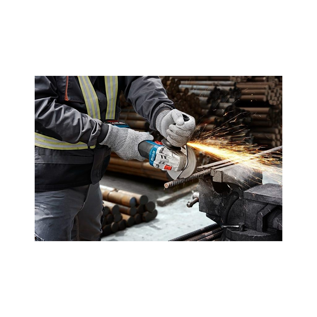 Шліфувальна машина Bosch GWS 18V-8 125мм, 18В, 2x4Ah, 0-11000об/хв, 1.7кг, кейс (0.601.9N9.020) - фото 3 Шліфувальна машина Bosch GWS 18V-8 125мм, 18В, 2x4Ah, 0-11000об/хв, 1.7кг, кейс (0.601.9N9.020) - фото 3