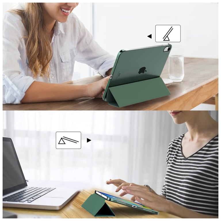 Чохол до планшета BeCover Tri Fold Hard Apple iPad 10.9" (2022/2024)/iPad (А16) 2025 11" Dark Green (713319) - фото 5