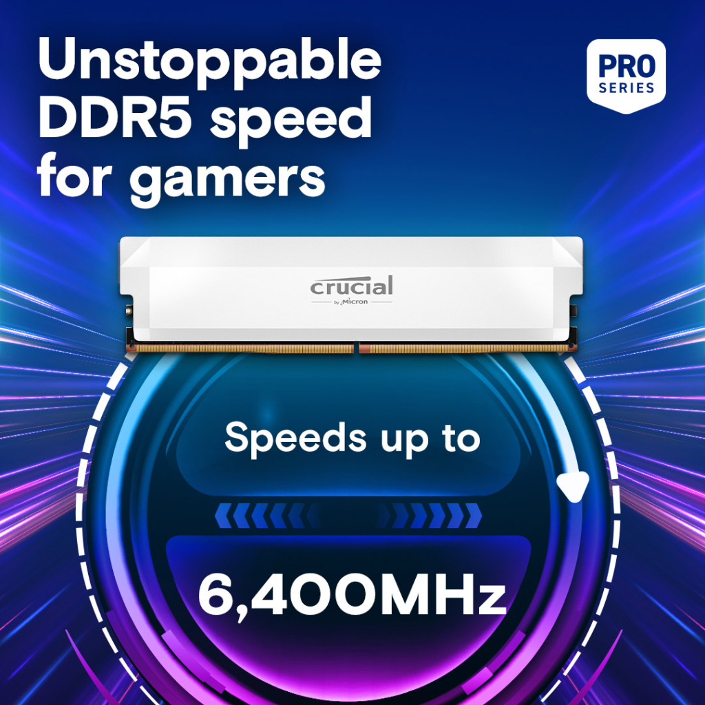 Модуль пам'яті для комп'ютера DDR5 32GB (2x16GB) 6000 MHz Pro Overclocking Micron (CP2K16G60C36U5W) - фото 3 Модуль пам'яті для комп'ютера DDR5 32GB (2x16GB) 6000 MHz Pro Overclocking Micron (CP2K16G60C36U5W) - фото 3