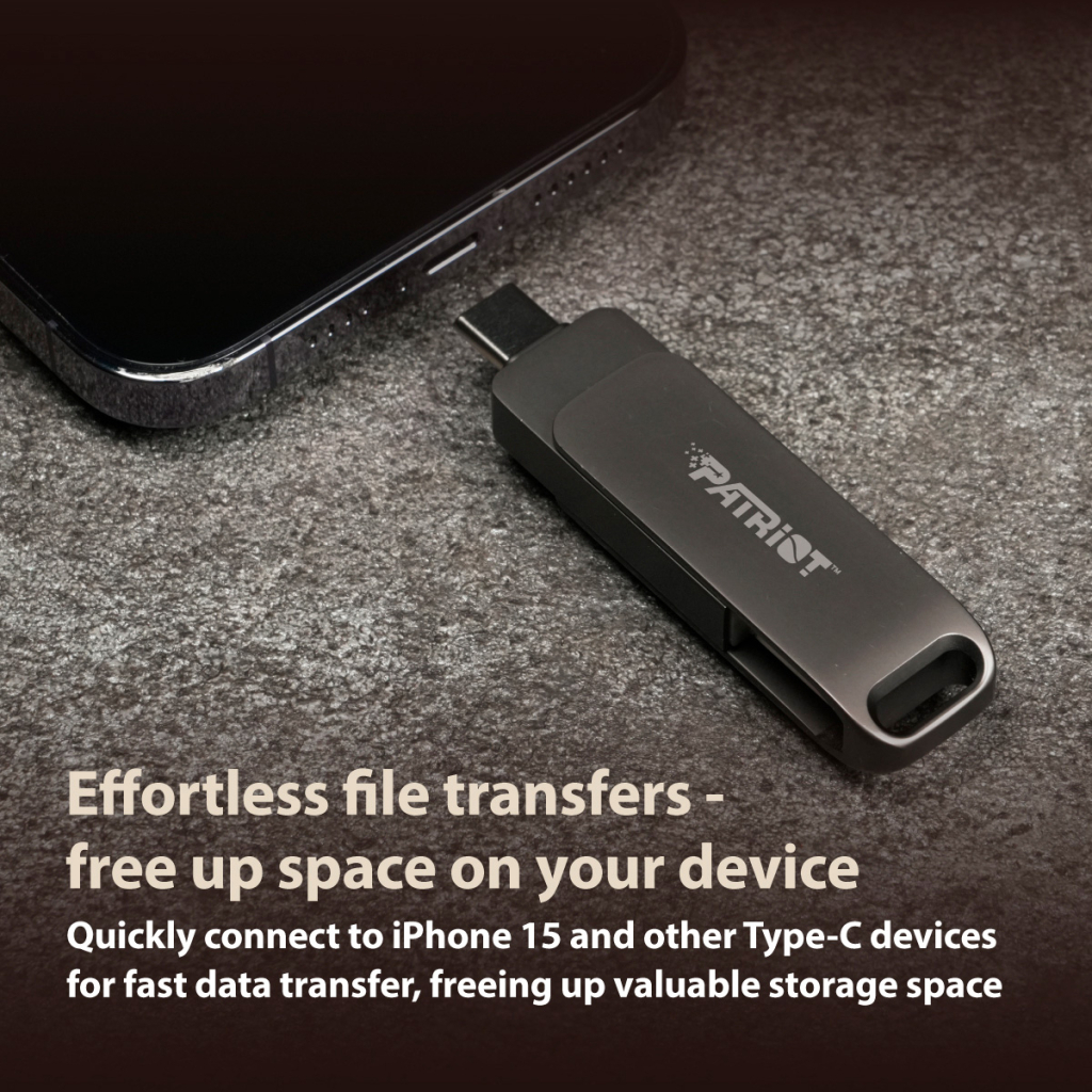 USB флеш накопичувач Patriot 128GB Rage R550 Matte Black USB 3.2/Type-C (PE128GR550DSAD) - фото 8 USB флеш накопичувач Patriot 128GB Rage R550 Matte Black USB 3.2/Type-C (PE128GR550DSAD) - фото 8