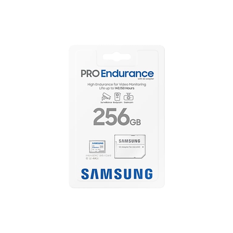 Карта пам’яті Samsung 256GB microSDXC class 10 UHS-I U3 V30 Pro Endurance (MB-MJ256KA/EU)