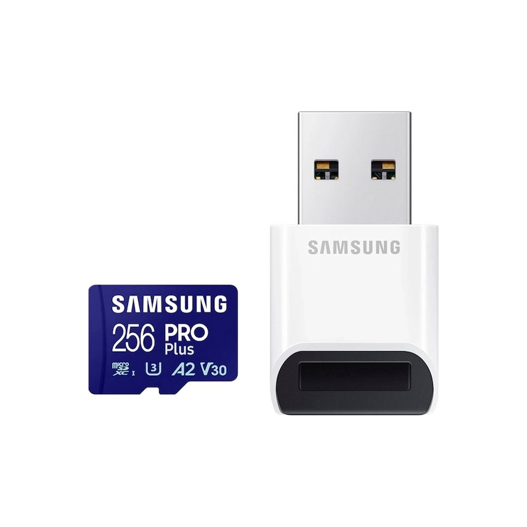 Карта пам’яті Samsung 256GB microSDXC class 10 UHS-I U3 V30 Pro Plus (MB-MD256SB/WW)