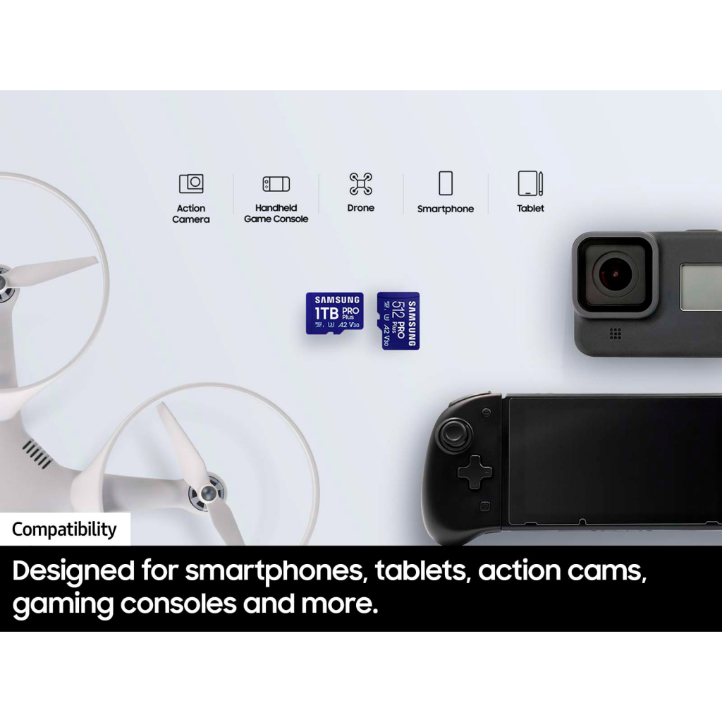 Карта пам’яті Samsung 256GB microSDXC class 10 UHS-I U3 V30 Pro Plus (MB-MD256SB/WW)