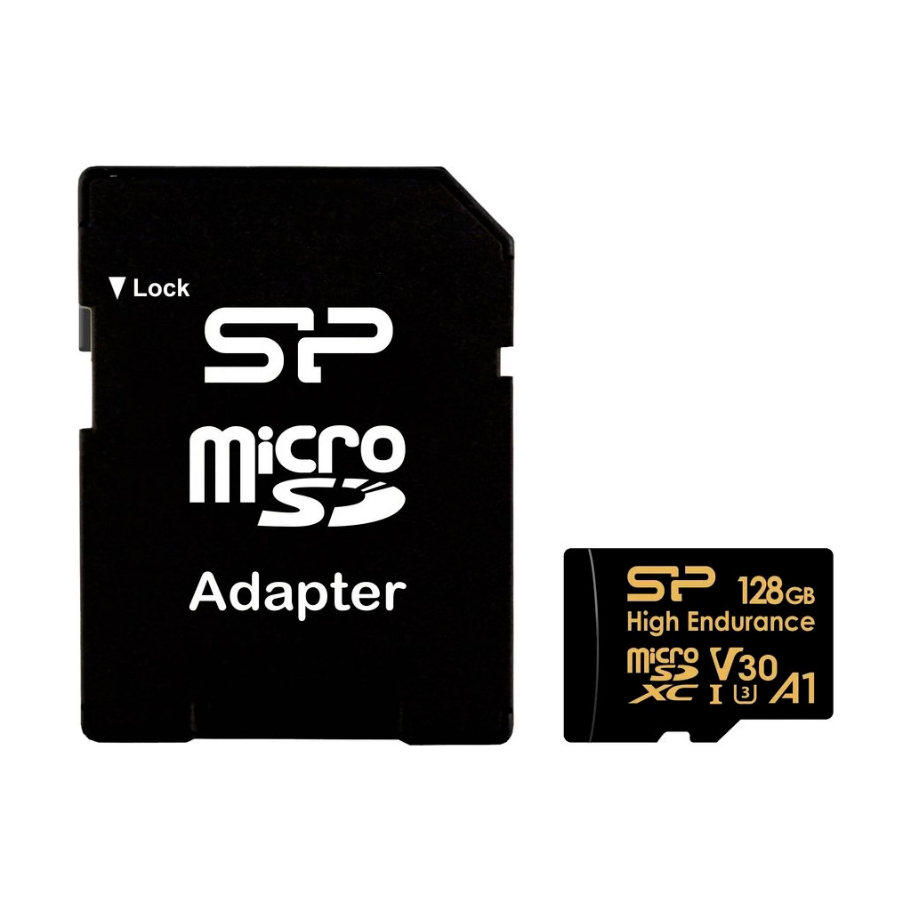 Карта пам'яті Silicon Power 128GB microSDXC class 10 UHS-I U3 V30 A1 High Endurance (SP128GBSTXDV3V1HSP) - фото 2 Карта пам'яті Silicon Power 128GB microSDXC class 10 UHS-I U3 V30 A1 High Endurance (SP128GBSTXDV3V1HSP) - фото 2