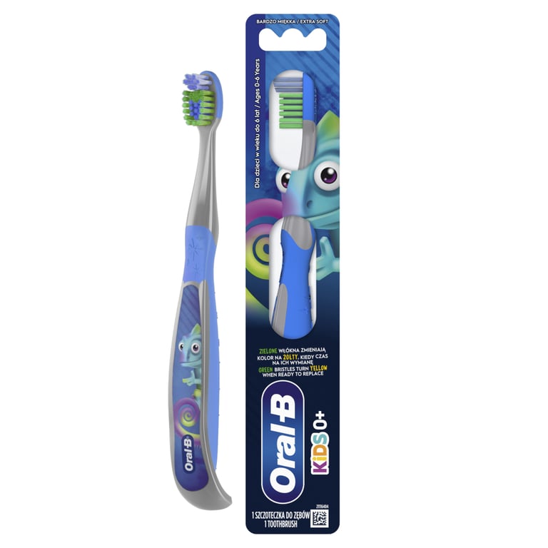 Дитяча зубна щітка Oral-B Kids 0+ років Екстрам'якої жорсткості 1 шт (8700216749497) - фото 1