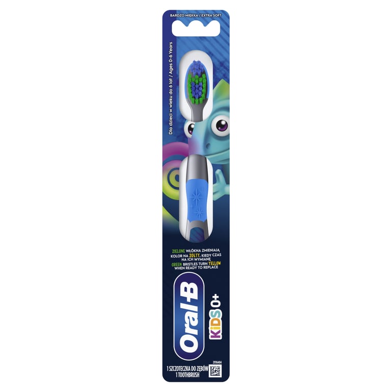 Дитяча зубна щітка Oral-B Kids 0+ років Екстрам'якої жорсткості 1 шт (8700216749497) - фото 2