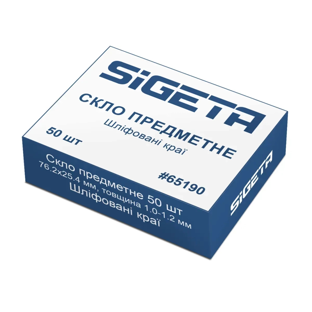 Аксесуар до мікроскопів Sigeta Предметне скло шліфовані краї (50 шт) (65190) - фото 2 Аксесуар до мікроскопів Sigeta Предметне скло шліфовані краї (50 шт) (65190) - фото 2