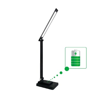 Настільна лампа Євросвітло LED акумуляторна Ridy-10-2-PWR 10 Вт чорна - фото 1
