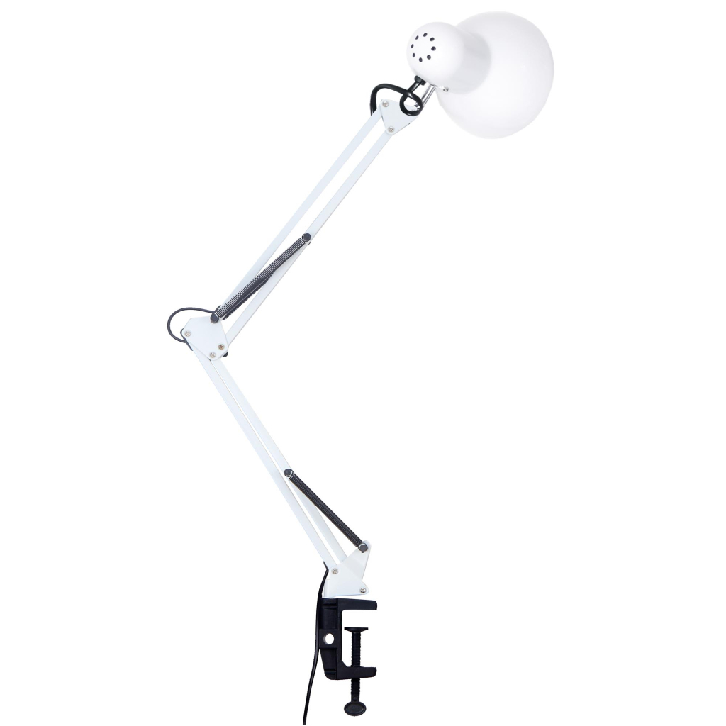 Настільна лампа Євросвітло Ridy-027 E27 зі струбциною біла - фото 2 Настільна лампа Євросвітло Ridy-027 E27 зі струбциною біла - фото 2