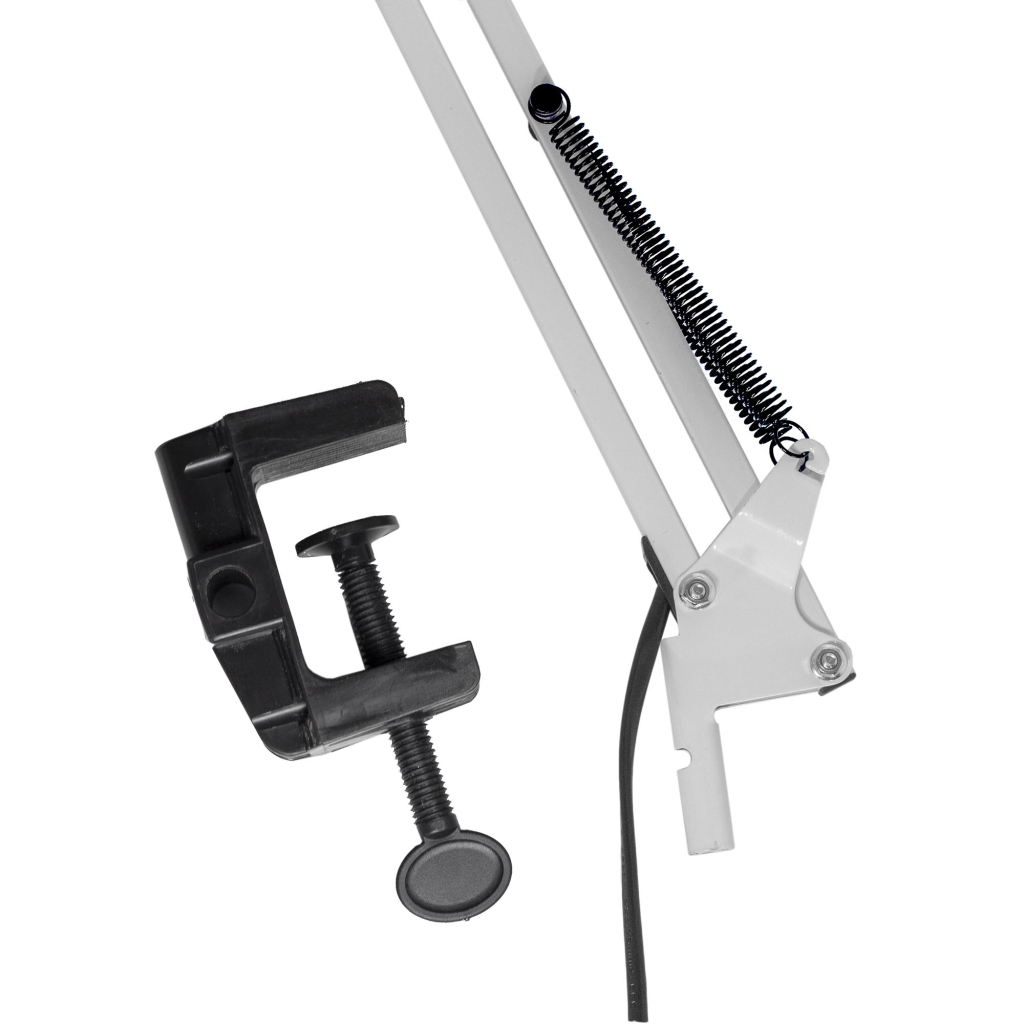 Настільна лампа Євросвітло Ridy-027 E27 зі струбциною біла - фото 4 Настільна лампа Євросвітло Ridy-027 E27 зі струбциною біла - фото 4