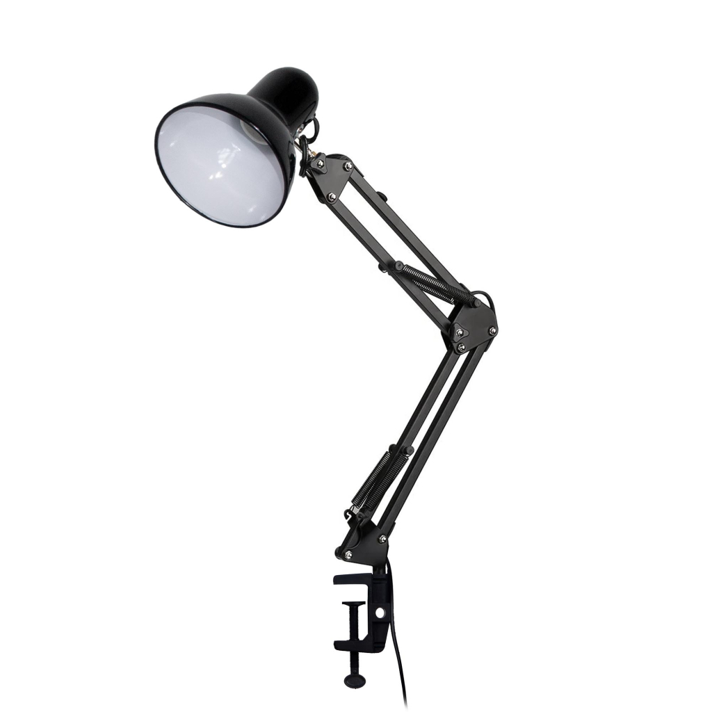 Настільна лампа Євросвітло Ridy-027 E27 зі струбциною чорна - фото 2 Настільна лампа Євросвітло Ridy-027 E27 зі струбциною чорна - фото 2