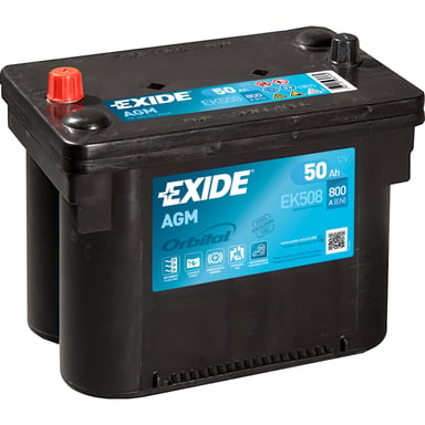 Акумулятор автомобільний EXIDE START-STOP AGM 50Ah клеми по центру (800EN) (EK508) - фото 1