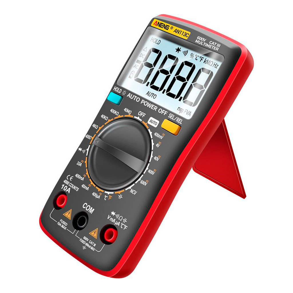 Цифровий мультиметр ANENG AN113C, V, A, R, T, C (AN113C) - фото 2 Цифровий мультиметр ANENG AN113C, V, A, R, T, C (AN113C) - фото 2