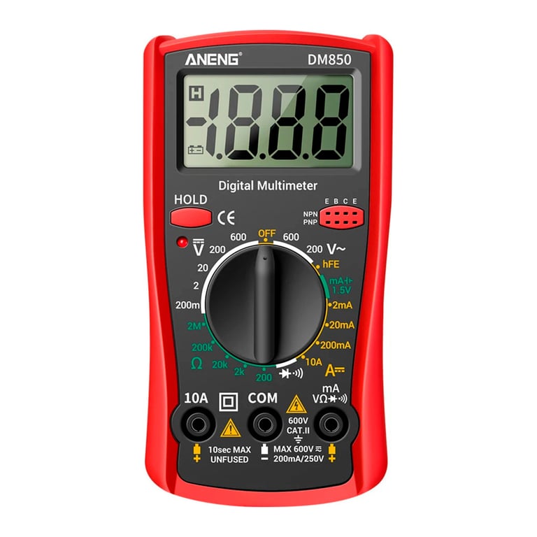 Цифровий мультиметр ANENG DM850, V, A, R, функція hFE (AN-DM850) - фото 1