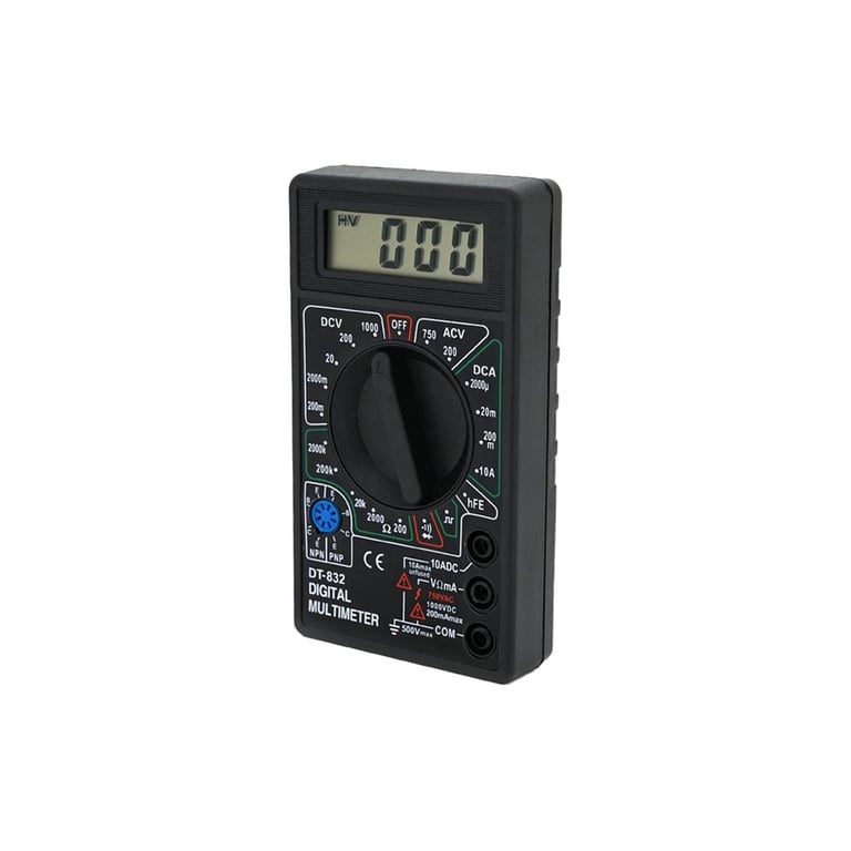 Цифровий мультиметр Voltronic DT-832, V, A, R, Q100 (DT-832) - фото 1